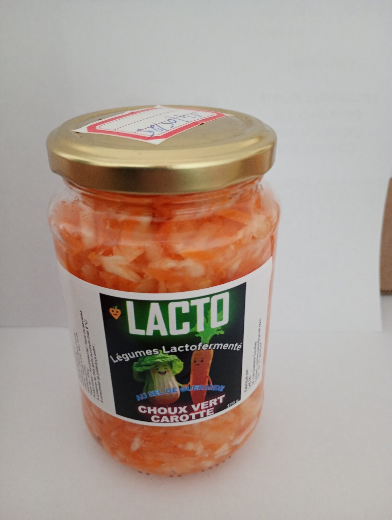 légume lactofermenté carotte artisanale " LACTO"